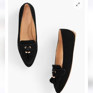 Talbots Francesca Suede Driving Flats - black